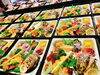 好評の折詰二段。税込　5,400円。寿司折詰付。「折詰弁当・同窓会・小人数の食事会は、あがわで…‼️」