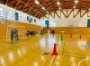 手前は実機を用いた飛行体験。二等講習に向けた初歩起動確認です「2026年2月24日【ドローン授業】水戸英宏中学校」