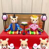 メインはやっぱりお内裏様とお雛様♡「さっと出して片付けられる雛飾り♪〜クマさんデザイン〜」
