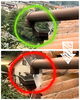 ずれて水漏れしていた雨樋を元に戻しました😉🔨「ベンリー福山東🌟最近のお困り事の解決色々🔧🔨🎵」