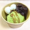 抹茶アイスクリーム（つぶあん＆白玉）