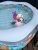 …。またおんぶですか…。ちーん。byアモル「ましゅまろプールDAY🐳」