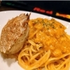 毛ガニのクリームパスタ