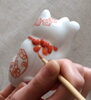筆の使い方や色の乗せ方等、講師が丁寧にお教えします「【招き猫／猫／絵付け】3/31（日）マイ招き猫 絵付け教室【１ＤＡＹ／体験／福を呼ぶ】　」