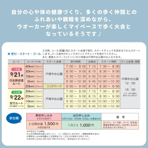 「第17回川口ツーデーマーチ【川口のイベント情報】」