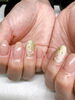 「シンプル春ネイル　【札幌市南区川沿ネイルサロン nail salon  Rubino】」