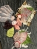 鮮魚のお造り「はじめまして【明石 鍛冶屋町 元板前の居酒屋 ガッツリ飯 美味い おおいた冠地どり 大分料理 焼鳥 おすすめ 黒毛和牛 スパイスカレー 和食 麻婆豆腐 ⠀】」