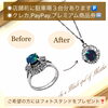 ご希望の方にはフォトスタンドをプレゼントいたします「お母様の形見となった、ブラックオパールリングのアームを切ってペンダントネックレスに簡単リメイクしました✨」
