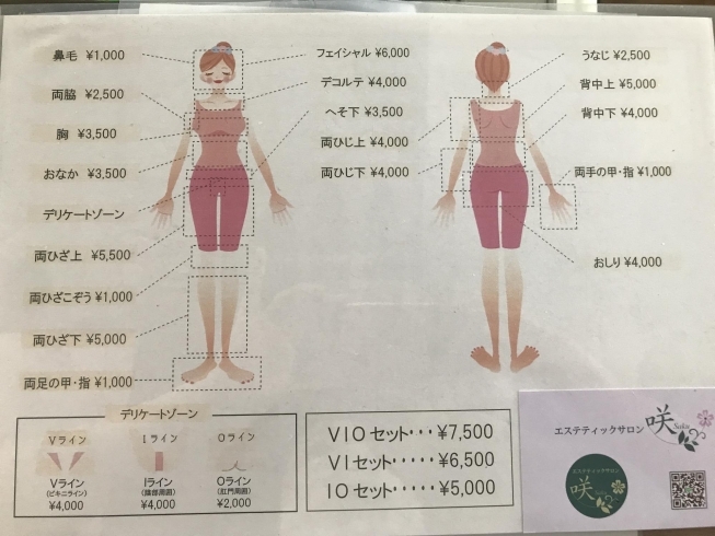 Wax料金「メンズワックス脱毛before after」