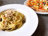 「魚沼でイタリアンと言ったらポポラーレ❣️窯焼きピザの食感がたまらない！生ハムと桃のピザは今だけ！」