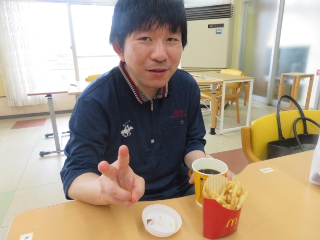 「テイクアウトで軽食を楽しみました！」