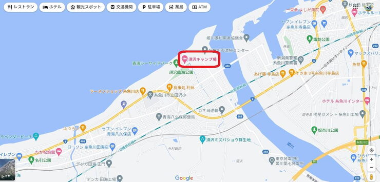 アクセス「オートキャンプ場利用者募集!!」