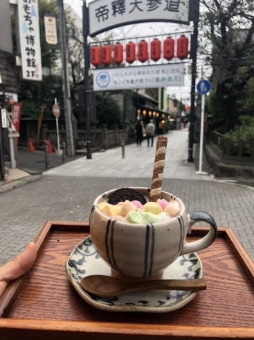 「チョコレートココアマシュマロ ♪♪♪{柴又駅近♪葛飾散歩♪昼飲み♪映える喫茶♪レトロ♪食べ歩き最高♪子連れok♪ランチ♪お持ち帰り♪テラス席♪｝」