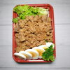 焼き肉「本日のお弁当ラインナップのご案内（天然真鯛入りのお弁当もご用意しています）」
