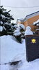 「門の上で雪だるまちゃん⛄️がお出迎え致します♡」
