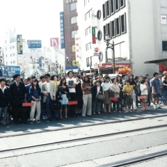 高架工事前の京成船橋駅