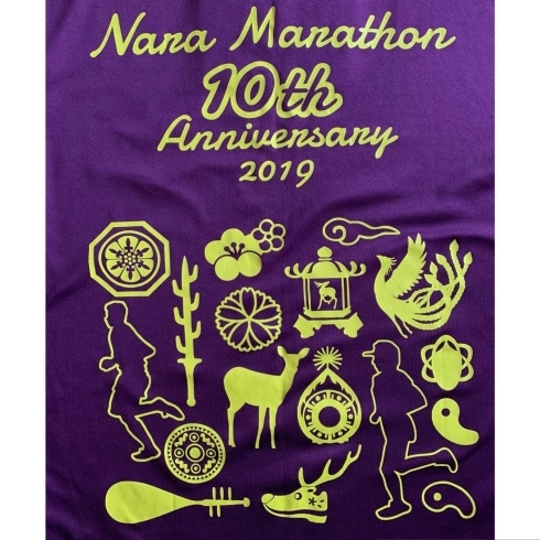 奈良マラソンTシャツ　10周年Tシャツ「【奈良マラソン　特集5  〜奈良マラソン　Tシャツ〜」