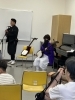 三味線の方は篠笛の演奏もしてくださいました「『日本の伝統音楽を体験しよう』ワークショップ体験しました」