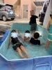 念願のプールだ〜！やった〜！⭐️「つなぐ園 プール開き🏊✨」