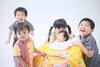 「なんだかみんなの個性がそれぞれあって 楽しい写真【お宮参り】」