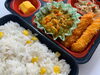 コーンご飯＆ドライカレー＆エビフライ「３月２８日のお弁当🍱」