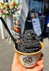 漆黒の黒ごまモンブランソフト（650円）「🍡美味しいお話🍡」