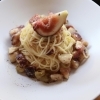 いちぢくと生ハムの冷製パスタ