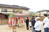 宮司さんによって厳かに「福島市のH様邸にて、地鎮祭が執り行われました。新築工事中の安全と、ご家族のご多幸をお祈りいたしました。【注文住宅】【地鎮祭】【新築工事】」