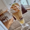キャラメルアイスとりんごのぷりんパフェ