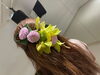 頭もこのまま、帰りました^ ^「お花×タヒチアンダンス」