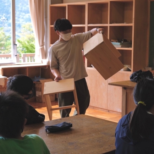 今回は小学生と一緒にスツールをつくります「【上松町】小学生と木工体験授業！【地域おこし協力隊】」