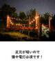 「八色の森公園がハロウィン仕様に！夜はライトアップもしているよ。」