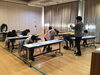 自分の足を測り記録します「子育て力アップ講座「妊婦の靴選び、こどものファーストシューズの選び方」」