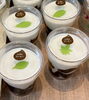 コーヒーわらび餅(生クリーム入り)「わらび餅(きなこ付き)あります！」