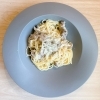 豚肉と３種のきのこのクリームパスタ「今週のパスタ」