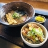 ミニ鶏天丼とミニそばセット