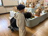 作品を隅々まで見てくれていますね🥰「作品展🎨＆カブの収穫𓂃🌿𓈒𓏸」