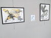 「墨絵・段ボールアート展示中！」