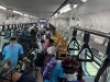 乗車後の風景「磐越西線初開催サイクルトレインご参加御礼と次回6/20予告」