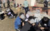 「かまどベンチで試食会」
