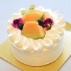 生クリームデコレーションケーキ12ｃｍ（夕張メロン）(初夏)