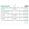 「2月のスケジュールです。」
