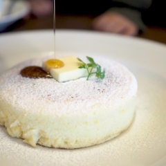 【かぐや岩本山カフェ】リコッタチーズのパンケーキにやみつき！