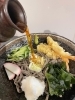 「蕎麦殻まで使った七割田舎蕎麦とぶっかけえび天蕎麦のご案内」