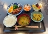 豚の角煮他、毎日お昼が楽しみです💕「屋上庭園の大根が小さいけれど育ちました😀🫛🥬🥦」