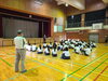 授業の説明「葛飾区内中学校にて避難所開設」