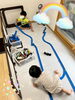 プラレールは長く線路を繋げて･･･！「お部屋で遊んだよ♡【交野市・小規模保育園】」