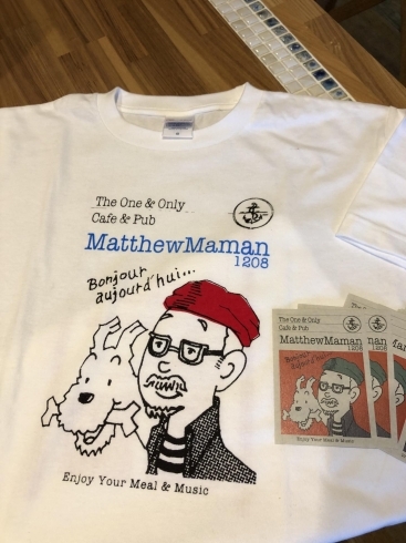 マシューママンさんオリジナルのＴシャツも販売中「【Matthew Maman1208】期間限定の古着ショップがオープン！」