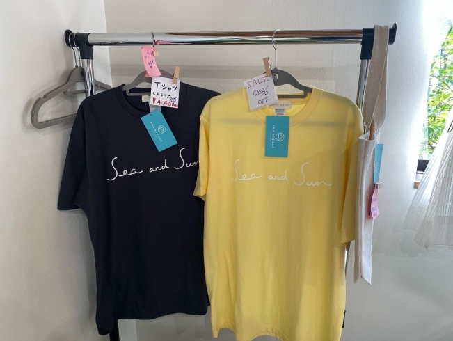 Sea and SunTシャツセール中です。「OPENしてます」