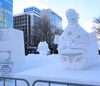 ❹北海道の縄文・美々ちゃん（札幌雪偶プロジェクト「2025さっぽろ雪まつり。（市民雪像人気投票6位～10位）」